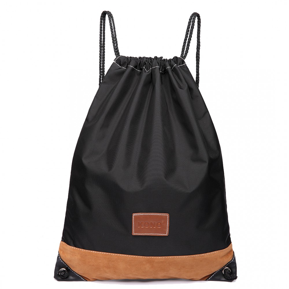 MissLulu-Drawstring-Backpack-E6645Plain-20