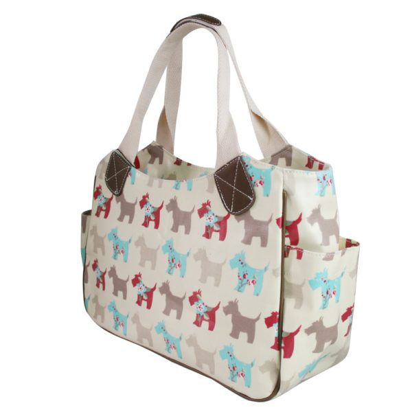 Oilcloth Tote Bag Dog UK Lederwaren