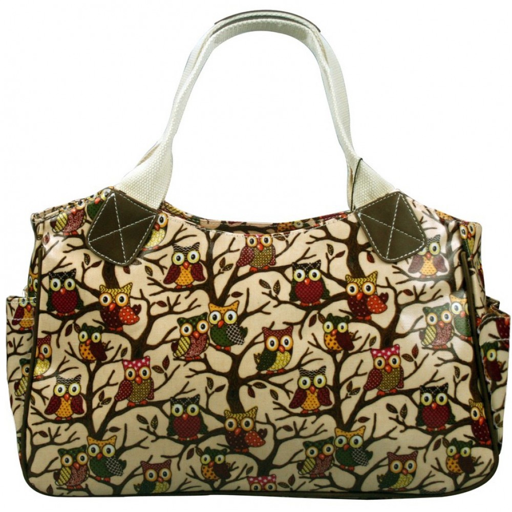 Oilcloth Tote Bag Owl UK Lederwaren - Main Image