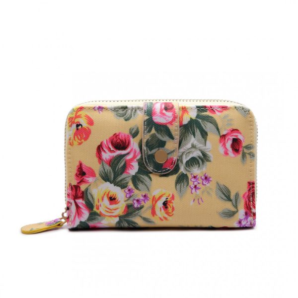Matte Oilcloth Flower Print Purse UK Lederwaren